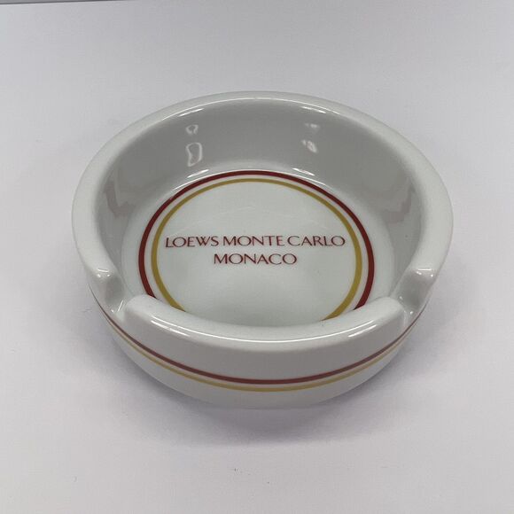 Loews Monte Carlo Hotel in Monaco Ashtray, Made in Germany by Bauscher Weiden - Picture 1 of 7